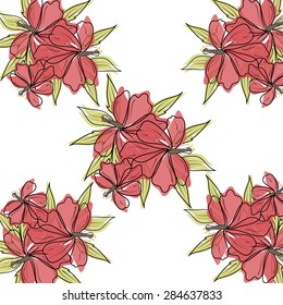Color flower pattern