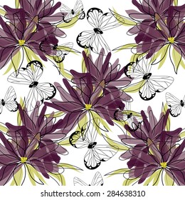 Color Flower pattern