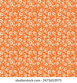 color flower pattern in vector, Floral seamless background for fashion prints. Vintage print. Seamless vector texture. Spring bouquet.