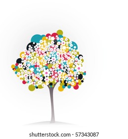color flower tree