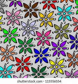 Color flowers background