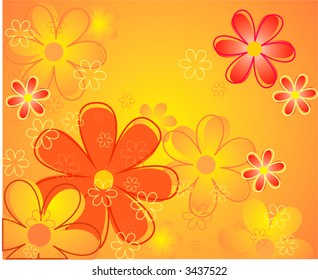 Fondo de las flores de color