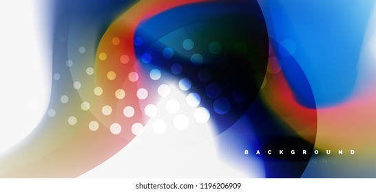Farbfließende Welle, trendige flüssige Design-Vorlage. Für Präsentationen, Internet-Poster oder Web-Broschüre Cover, Tapete. Vektorgrafik