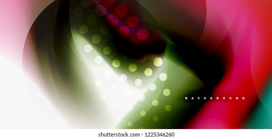 Color flowing wave, trendy liquid design template. For presentation, internet poster or web brochure cover, wallpaper. Vector illustration