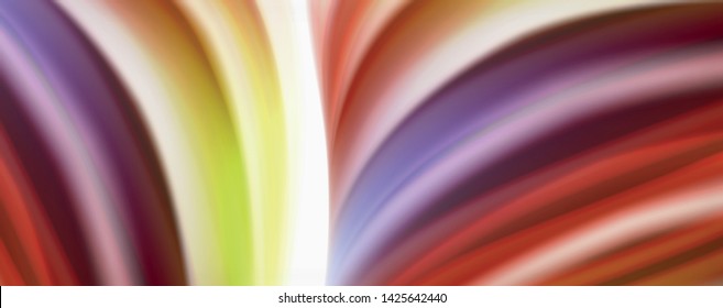 Color flowing waves, liquid conceptual abstract background. Vector
