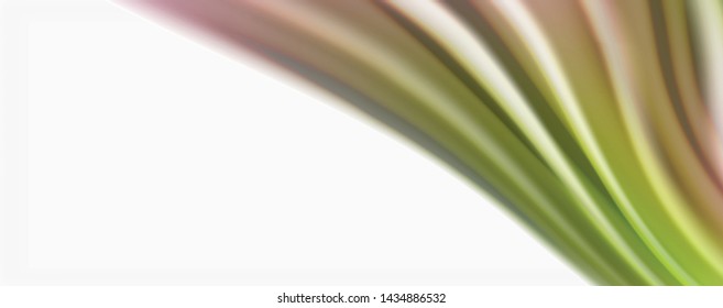 Farbfließende Wellen, flüssiger konzeptioneller abstrakter Hintergrund. Vektorgrafik