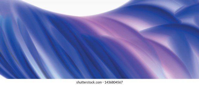 Color flowing waves, liquid conceptual abstract background. Vector