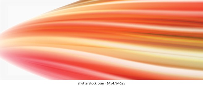 Olas de flujo de color, fondo abstracto conceptual líquido. Vector