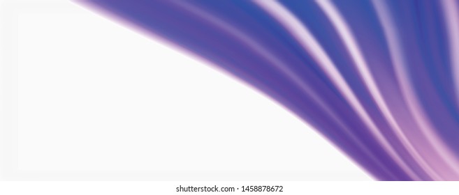 Olas de flujo de color, fondo abstracto conceptual líquido. Vector