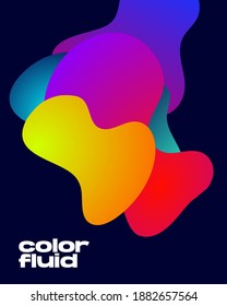 Color fluid background for banner, poster, flyer, calendar, social media, header