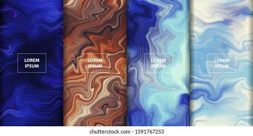 Color fluid flow abstract blur background. Template for your design, banner, flyer, wallpaper, brochure, smartphone screen, mobile app