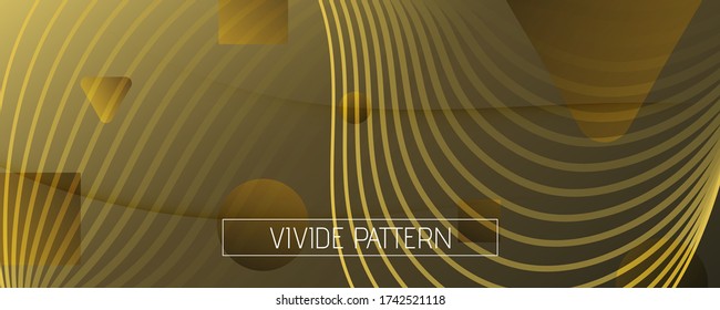 Color Fluid Flow. Geometric Movement. 3d Abstract Line. Minimal Banner. Abstract Creative Background.  