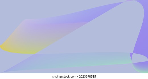 Color Fluid Rainbow Futuristic Horizontal Lines. Purple Dark Smooth Layers Shape Gradient Mesh. Violet Minimal Lavender Pastel Trendy Background. Digital Modern Multicolor Dynamic Illustration.