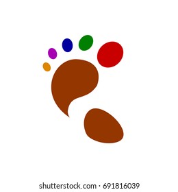 color foot print