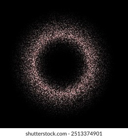 
Color frame glitter texture isolated on black. Golden color of winners. Gilded abstract particles. Explosion of confetti shine. Celebratory background. Vector illustration,eps 10