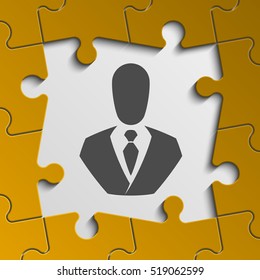 Color Frame puzzle piece, perfect banner frame