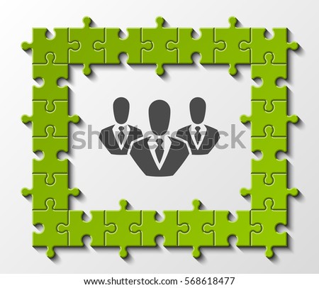 color frame puzzle piece perfect banner stock vector royalty free