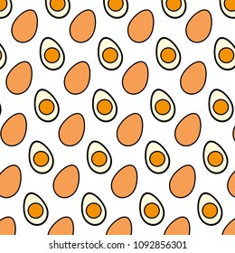 color fried eggs breakfast food background
