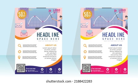Color Full 2023 new flyer design template for your commercial products ,and services promoting 