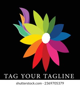 Color full abstract logo design Royalty Free Vector Image,,