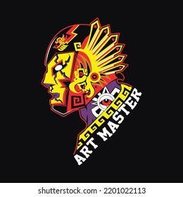 Color full design for black t-shirt DTF and screen printing 