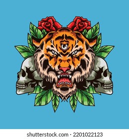 Color full design for black t-shirt DTF and screen printing 