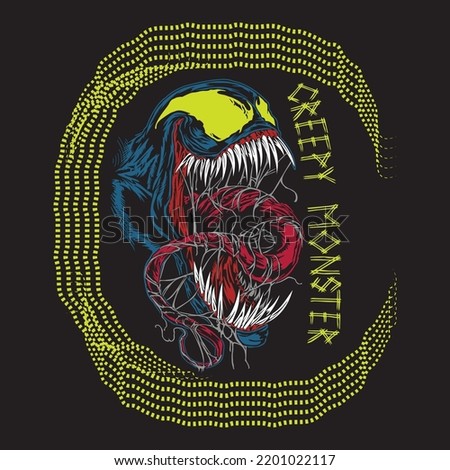 Color full design for black t-shirt DTF and screen printing 