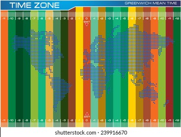 color full dotted world map illustration, for internet content, brochure, poster. easy to modify