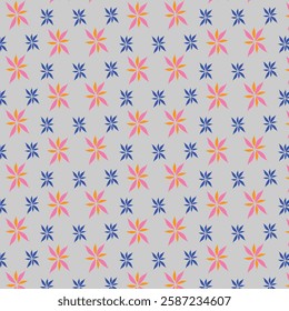 color full flower pattern design 