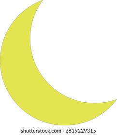 Color full Moon Vector Design
