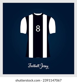 Diseño vectorial de jersey nacional completo en color