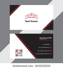 Diseño de tarjeta de visita de Vector completo de color 