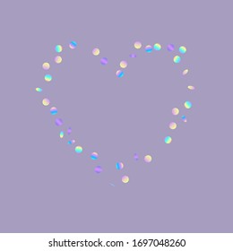 Color Fun Round Illustration. Round Backdrop. Confetti FallingFestive Background. Color Invitation Invitation.