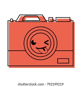 color funny camera technology kawaii cartoon