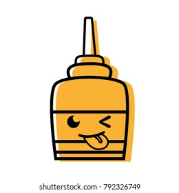 color funny and cute glue object kawaii
