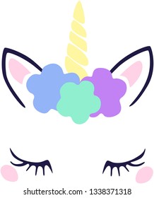 color funy unicorn