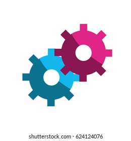 color gears symbol process industry