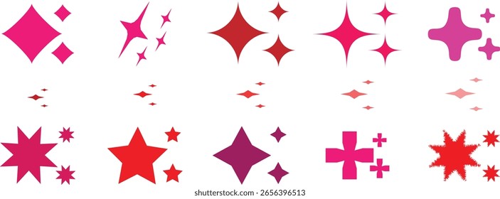 Color.AI generate icon set. Sparkle Icon Set. AI star and square, artificial intelligence. Vector Illustration Designicon. Artificial intelligence technology and Machine learning concept. Generate sym