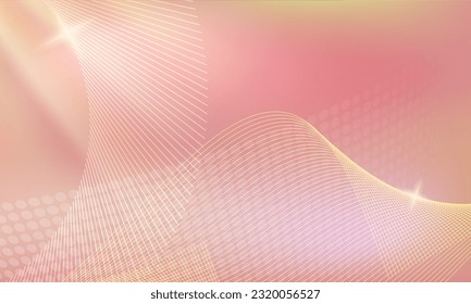 Color gentle gradient pink blue silk abstract background - soft, elegant, delicate with beautiful golden circle blur lines for cosmetic cream posters, posters and brochures. Eps10 vector illustration