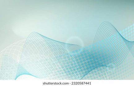Color gradiente suave fondo abstracto de seda azul rosa - suave, elegante, delicado con hermosas líneas de borrón de círculo dorado para afiches, afiches y folletos de crema cosmética. Ilustración vectorial Eps10