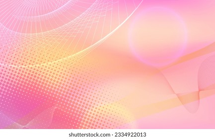 Color gentle gradient pink blue silk abstract background - soft, elegant, delicate with beautiful golden circle blur lines for cosmetic cream posters, posters and brochures. Eps10 vector illustration