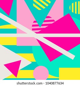 Color geometric background. Abstract background Vector illustration.