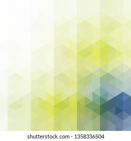 color geometric background.  green and blue hexagon.  triangle pattern 