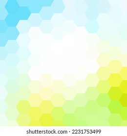 Color geometric background. Hexagonal abstract vector background in polygonal style.