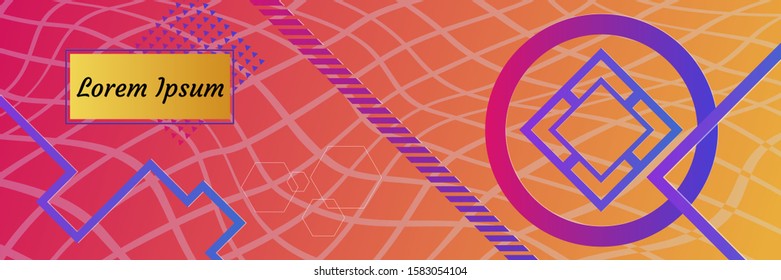 Color geometric background. Vector illustration template. Background for banner, flyer, business card, poster, wallpaper, brochure, smartphone screen, mobile app