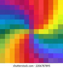 Color geometric background. Vector illustration. polygonal style. Pixel.