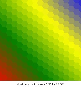 color geometric design. hexagon background. polygonal style. layout for advertising 
