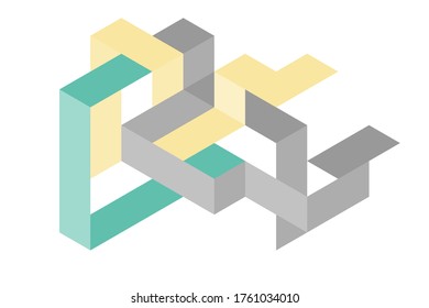 Color geometric design, vector background.