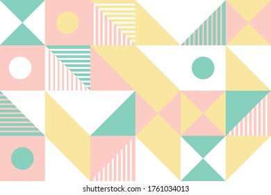 Farbgeometrisches Design, Vektorhintergrund.