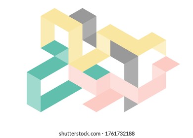 Color geometric design, vector background.